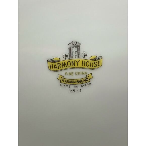 Harmony House China Platinum Garland Oval Vegetable Bowl - Picture 6 of 7